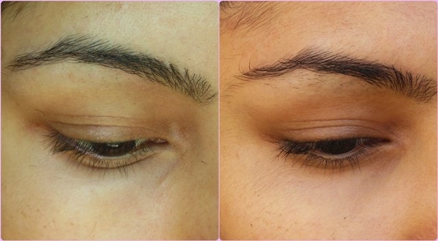 LiLash Demi Purified Lash Serum Before and after