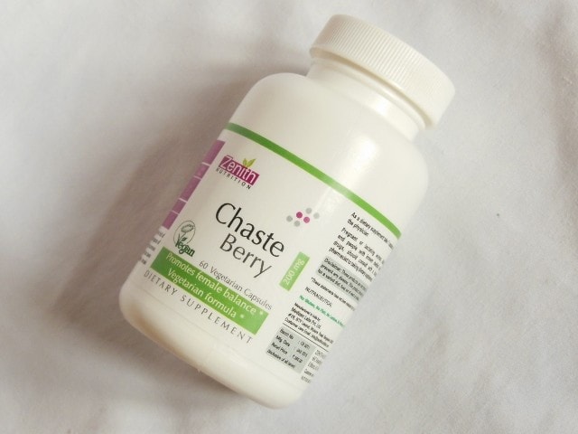 Zenith Nutrition Chaste Berry Capsules Jar