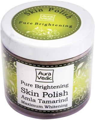 Auravedic 100 pure brightening skin polish with amla tamarind