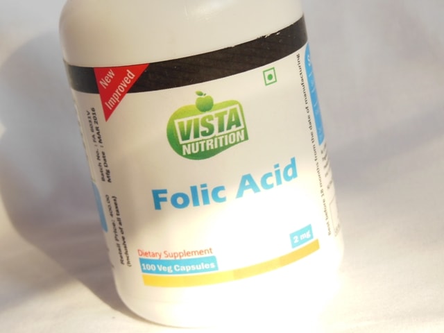 Vista Nutrition Folic Acid Supplement Vegetarian Capsules Review