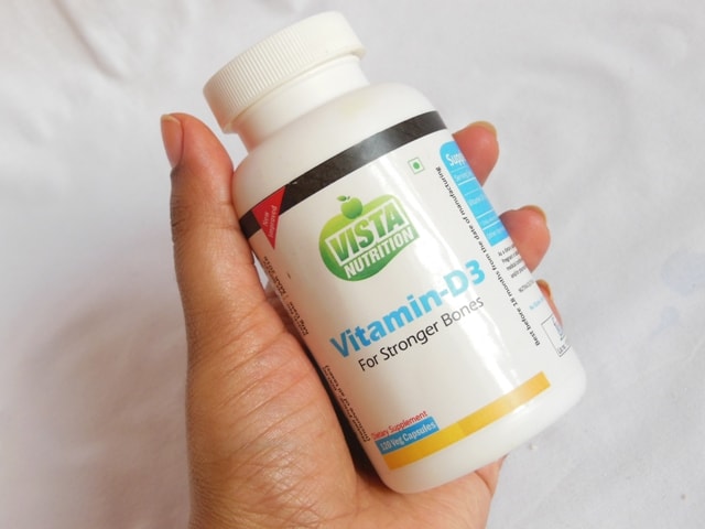 Vista Nutrition Vitamin D3 Supplement Vegetarian Capsules