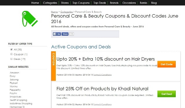 Coupons by Categories-CouponRovers