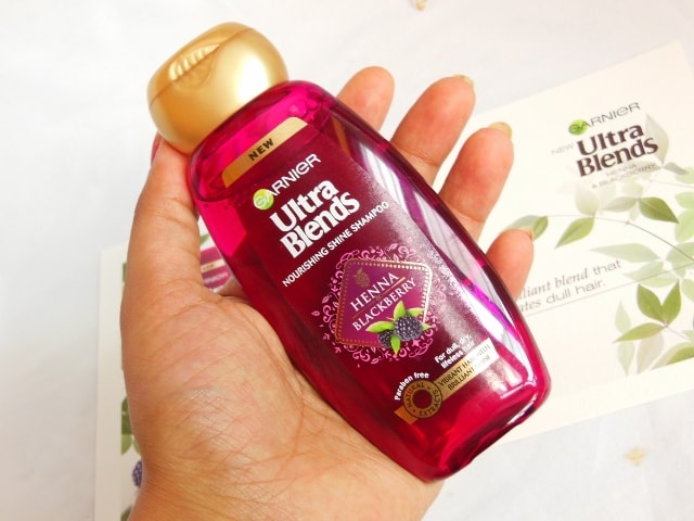 Garnier Ultra Blends Shampoo Packaging
