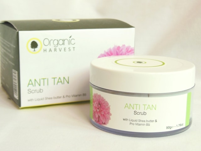 Organic Harvest Anti Tan Scrub with Shea Butter