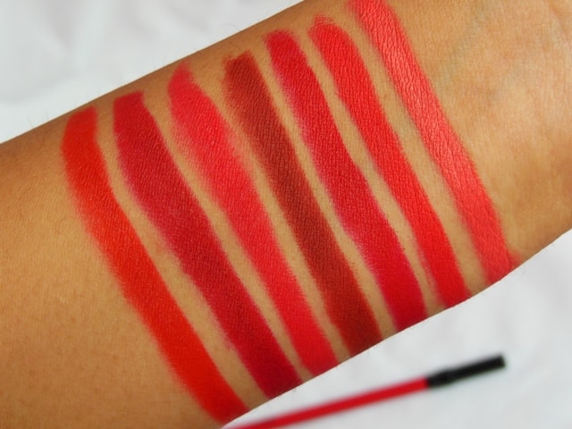 PAC Colorlock Lip Liners Swatches