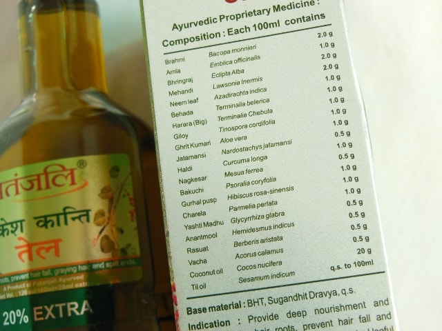 Patanjali Kesh Kanti Oil Ingredients