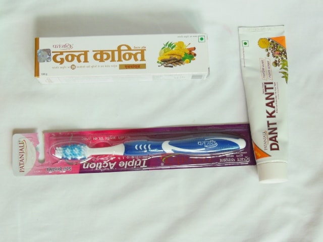 Patanjali Products - Dant Kanti Tooth Paste and Toothbrush