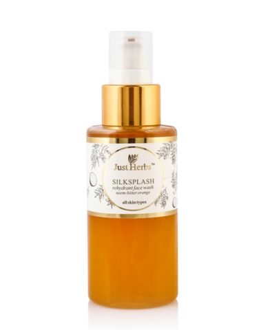Best Neem Based Natural Face Washes - Just Herbs Silksplash Neem Orange Face Wash