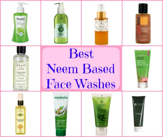 Best Neem Based Natural Face Washes for Oily Acne Prone Skin