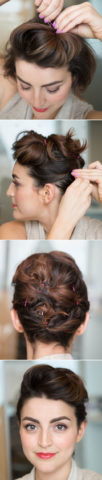 15 Best Hairstyles For Short Hair - Pin Up Bun