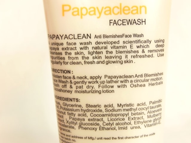 oshea-herbals-papaya-face-wash-claims