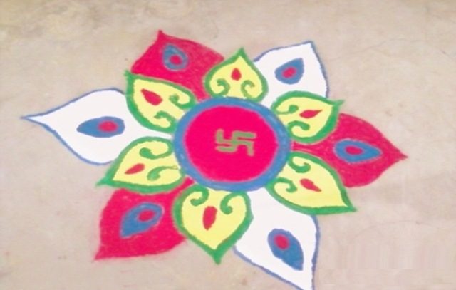 very simple rangoli designs for home