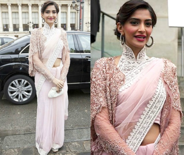 best-ethnic-looks-of-sonam-kapoor-sonam-kapoor-in-pink-saree