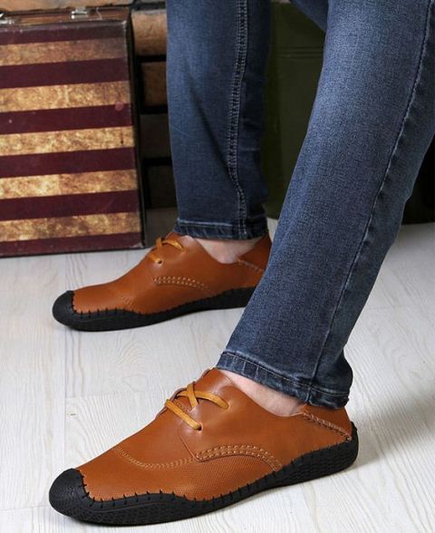 casual-shoes-for-men-black-wing-leather-shoes